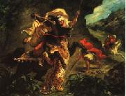 Eugene Delacroix Tiger Hung oil painting